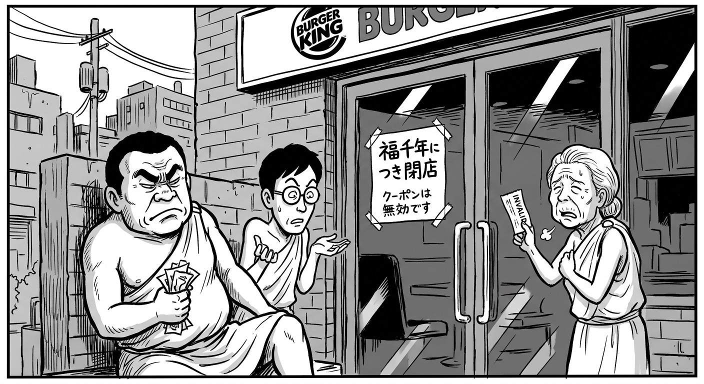 福千年閉店でがっかり